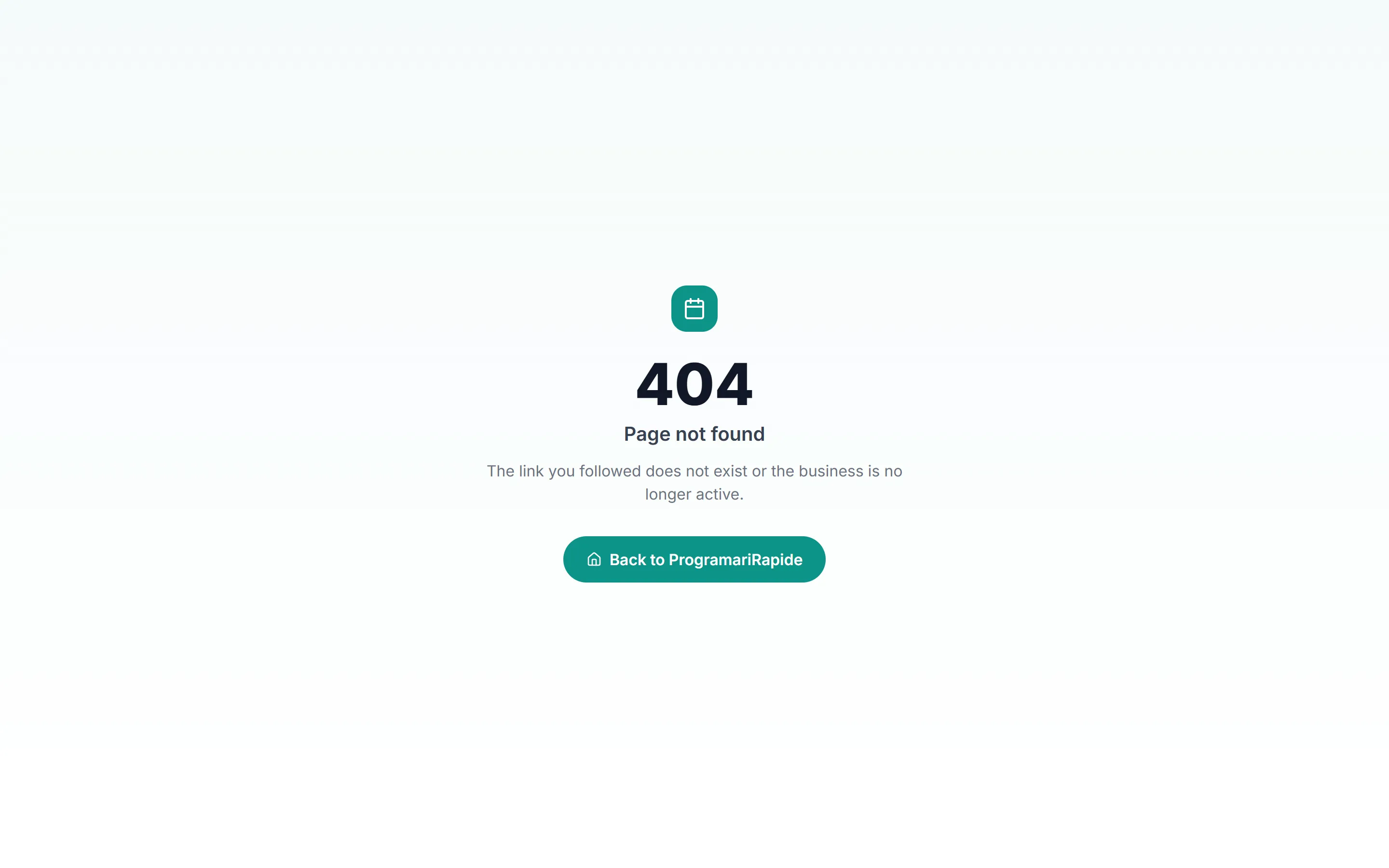 The booking page editor in the ProgramariRapide app, with the live preview beside it